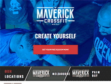 Tablet Screenshot of maverickcrossfit.com